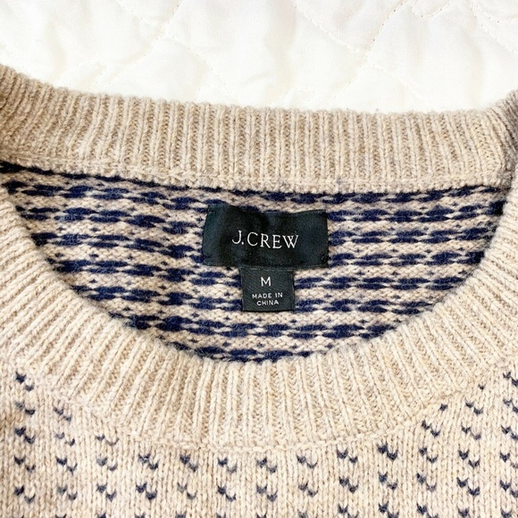 J Crew Rugged Merino Wool Birdseye 